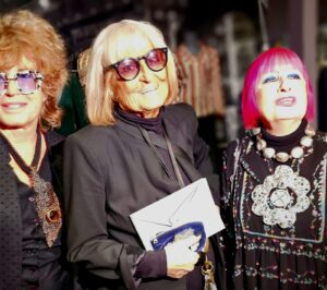 Zandra Rhodes fashion designer - Barbara Hulanicki fashion designer, founder of BIBA.