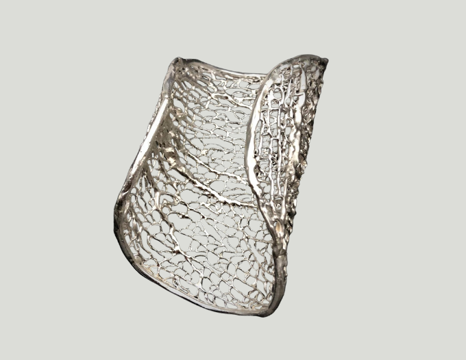 Bracciale_Unchain my heart - Solid silver seafan cuff (2)