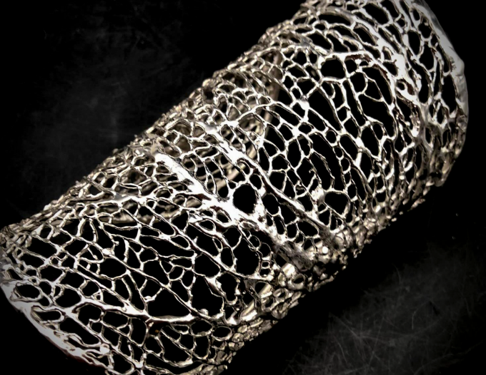 Bracciale_Unchain my heart - Solid silver seafan cuff (3)
